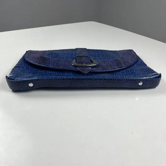 White House Black Market bag clutch blue (No Strap) - Picture 2 of 11